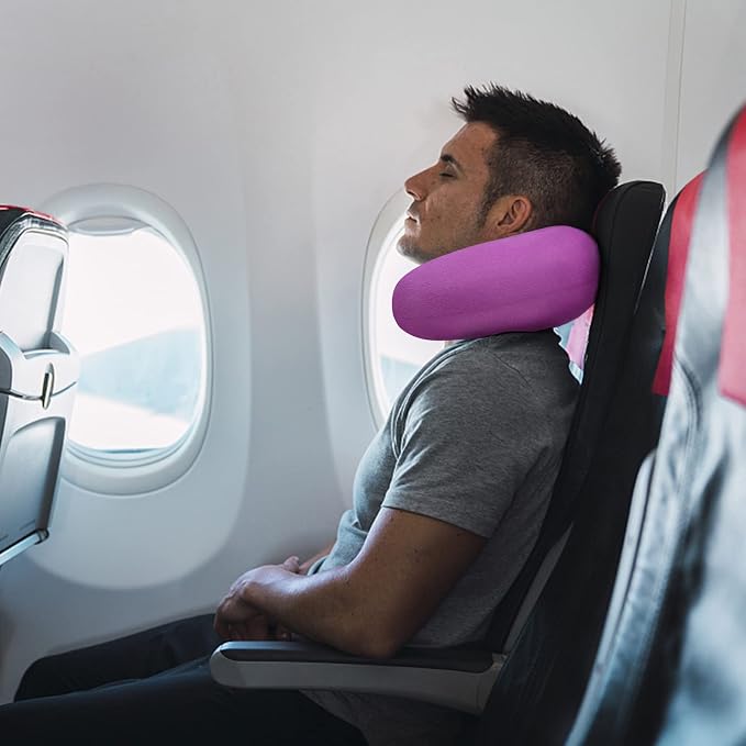Travel Pillow Comfortable Neck Pillow U Shape Memory Foam Support Neck and Head Portable Travel Neck Pillow Suitable for Airplane, Trains, Self-Driving Cars - Image 7