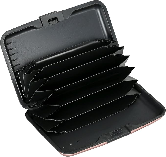 RFID Blocking Credit Card Protector Case Holder Wallet for Men Women | RFID Blocking Credit Card Protector Aluminum ID Case Hard Shell Business Card Holders Metal Wallet for Men or Women - Image 2