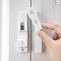 2 Packs White 180 Degree Barn Door Lock,Flip Gate Latches Hardware | Zinc Alloy Door Lock,Sliding Door Latches,for bedroom,drawer,pet enclosures,cabinet,garage,window by INIRET