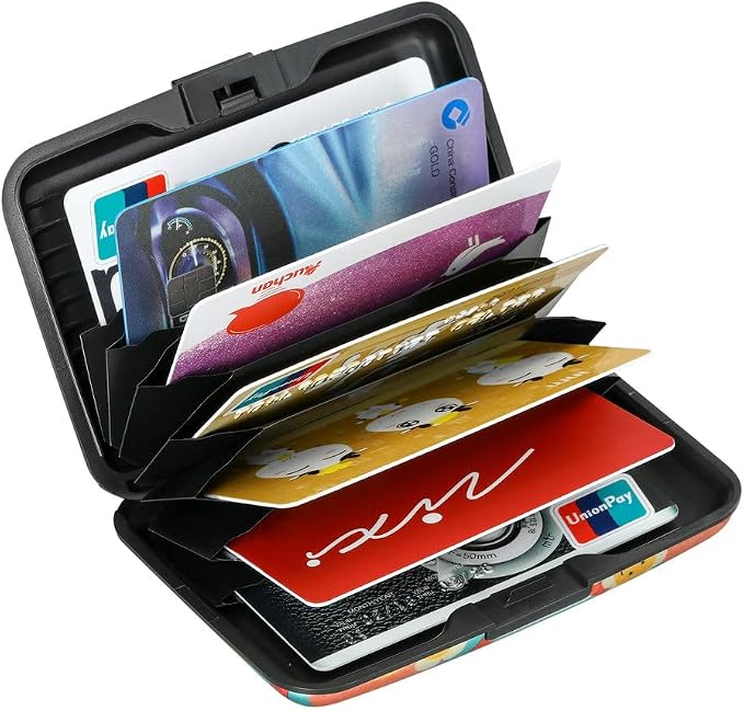 RFID Aluminum Wallet Credit Card Protector Case Holder for Men Women | Mini RFID Aluminum Wallet Credit Cards Holder Business Card Case Metal ID Case for Men Women - Image 5