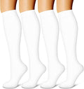 4 Pairs-Compression Socks for Women&Men Circulation-Best Support for Nurses,Running,Athletic by LaiteHebe