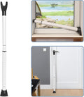 Upgraded Multi-Functional Door Security Bar & Sliding Windows Bar,Adjustable Heavy Duty Stoppers Jammer for Apartment,Home, Hotel Room by MANQO