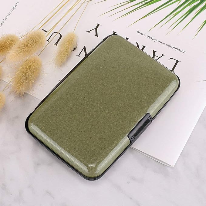 RFID Blocking Credit Card Protector Case Holder Wallet for Men Women | RFID Blocking Credit Card Protector Aluminum ID Case Hard Shell Business Card Holders Metal Wallet for Men or Women - Image 7