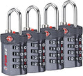 Forge 4-Digit Combination Lock, TSA Approved Locks for Luggage, Travel, Gym, School, Suitcase, Backpack, Pelican case, Easy Read dials, Zinc Alloy Body. by Forge