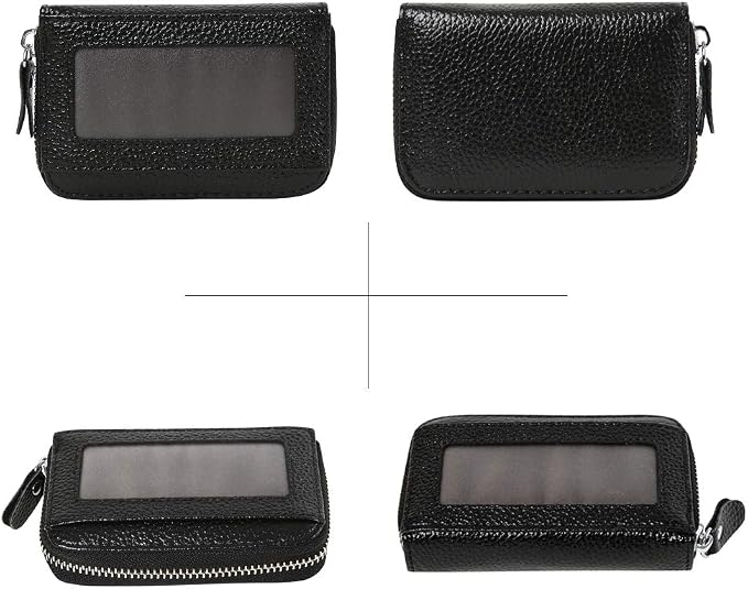 Women's RFID Blocking 12 Slots Credit Card Holder Leather Accordion Wallet - Image 3