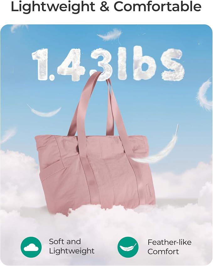 BAGSMART Tote Bag for Women, Tote Bag with Zipper Work Tote with Compartments Nurse Shoulder Hanbag for Travel, Gym - Image 7