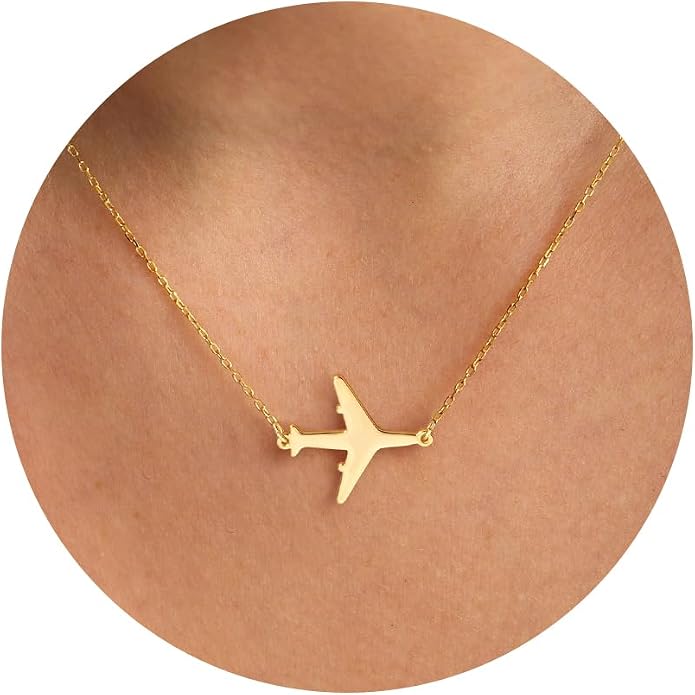 Gold Necklace for Women, Dainty Charm Pendant Necklace Jewelry Gift | 14K Gold Plated, Cute, Delicate, Adults, Non Tarnish, Hypoallergenic, Accessories by GUOKEJEWELRY