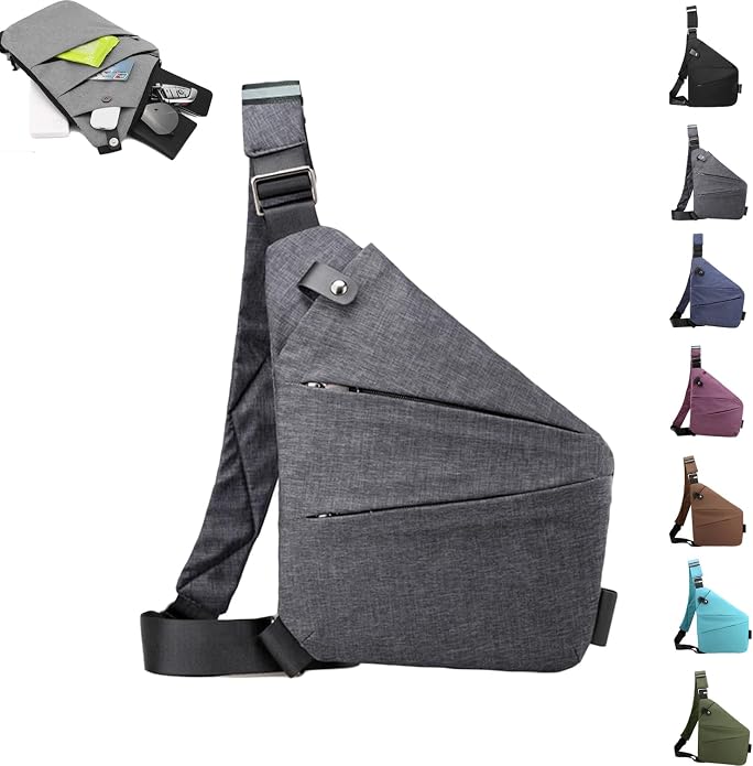 Anti Theft Travel Bag,Anti Theft Crossbody Bag, Sling Bag Travel Crossbody Bag for Women Men by ocalil