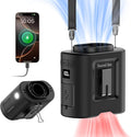 Socool 14500mAh Portable Waist Fan Clip on Belt 360 Rotation Wearable Rechargeable Personal Shirt Fan, 67H Cooling 5-Speed Battery Operated Fans with Light, Neck Fan Hanging for Outdoor Camping Travel by Socoolfancoolinhand
