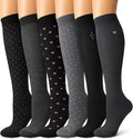 Copper Compression Socks for Women & Men (6 pairs) - Best Support for Nurses, Running, Hiking, Recovery by BLUEENJOY