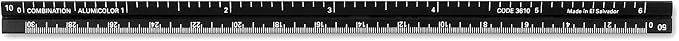Alumicolor Aluminum Combination Architect/Engineer Pocket Drafting Scale, 6IN, Black - Image 2