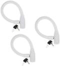 Child-Proof Refrigerator Lock for Kids & Adults - Lock for French Door Fridge and Cabinet (Small, White - 3 Pack Keyed Alike) by UrbanAugust