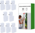 Door Window Alarm, 90dB Door Alarms Sensor for Kids Safety, Home Security, Door Window Burglar Alarm, Window Pool Alarms for Home, Apartments, Offices, Hotel Rooms (8pack) by Unknown