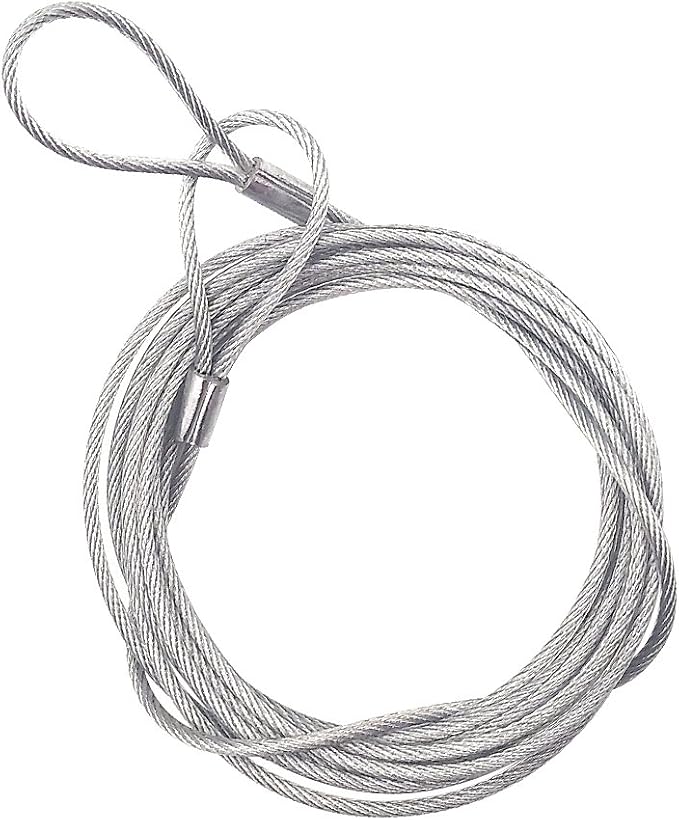 Safety Cable Lock 98''Long,Luggage Lock Safety Cable Lightweight Braided Stainless Steel Double Loop by Ovener - Image 3