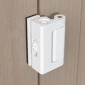 White Adjustable Home Security Door Reinforcement Lock | Child proof Safety Door Latches,Security Device for Enhanced Safety,for Home,Hotels,Apartments Prevents Unauthorized Entry by INIRET