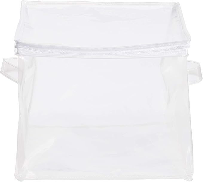 Amazon Basics Clear Zippered Storage Bags for Closet Organization, Stackable Clothing and Linen Storage Containers, 6-Pack - Image 2