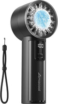 AMACOOL Handheld Fan with Ice Cooler, Mini Portable Fan Rechargeable, 18Hrs Cooling, 0-100 Adjustable Speed, Small Yet Powerful, Personal Hand Fans for Travel, Beach, Outdoor, Makeup, Gifts for Women | Gifts for Mom Her Women Girl, Small Yet Powerful, ... by AMACOOL