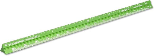 Alumicolor 3610-6 Aluminum Combination Pocket Scale, 6IN, Green by Alumicolor