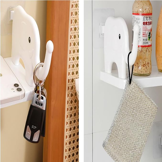 2 Pack Floating Shelves Wall Mounted No Drill Wall-Mounted Storage Rack,for Bedroom Bathroom Living Room Kitchen Wall Decor and Storage (White) - Image 4