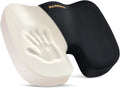 SAIREIDER Office Chair Cushion, Car Seat Cushion, Memory Foam Coccyx Cushion Pads for Tailbone Pain, Sciatica Relief Pillow, Correct Sitting Posture (Black) by SAIREIDER
