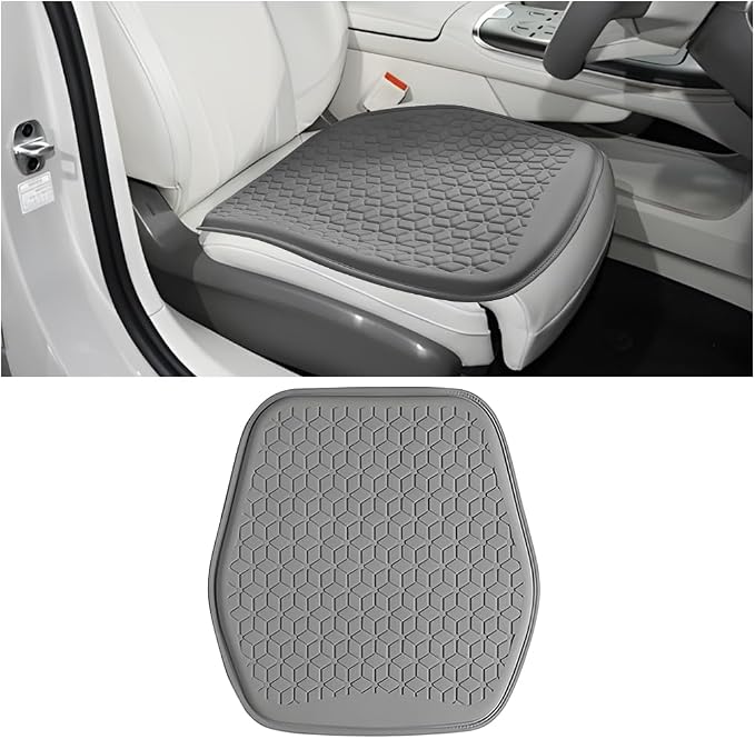 Zpana Gel Car Seat Cushion, Non-Slip Breathable Pad for Driving, Gray | Comfortable Automotive Chair Protector Pad, Vehicle Interior Mat Cover Accessories, Universal for SUV Sedan Truck by Unknown