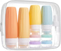 BAGSMART 18 Pack TSA Approved Travel Bottles for Toiletries, Leak Proof Silicone Travel Size Containers Bottles for Shampoo, Macaron by BAGSMART
