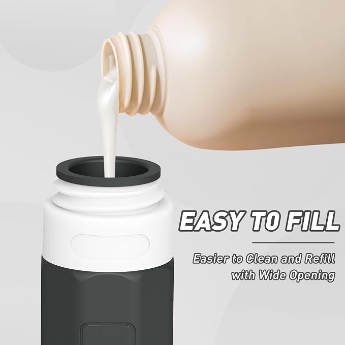 Redfly Travel Bottles for Toiletries, Tsa Approved 3oz Travel Size Containers, Leak Proof Travel Size Toiletries Bottles Silicone, BPA Free Refillable Shampoo Conditioners Essentials Kit, Black&White - Image 2