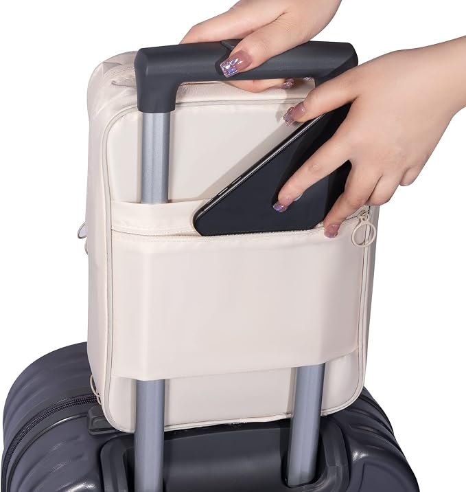 Shoe Bag for Travel, Travel Shoe Bag for Packing, Hold 3 Pairs of Shoes, Travel Essentials for Flying Shoe Organizer Shoe Storage Bag for Travel Light Beige - Image 2