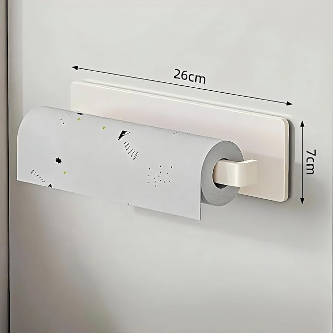 Metal 4 Pack Magnetic Shelf Include Magnetic Spice Rack for Refrigerator,Magnetic Paper Towel Holder,Magnetic Hooks for refrigerator Space-saving design,Small Space Organization (white) - Image 6