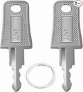 2PCS Master Luggage Keys 007 002 Universal Luggage Bag Suitcase for Forgotten Password Code Combinations of Luggage Locks (2pcs 007+007 Key) by ZOOLMEEAN