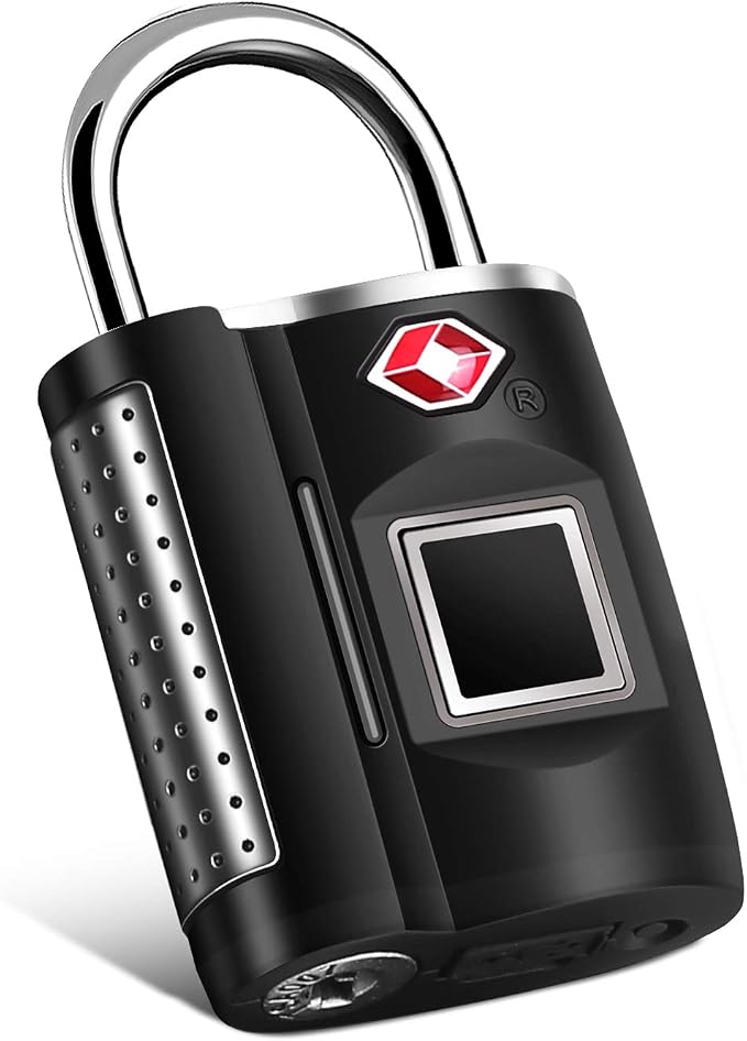 Fingerprint Lock, TSA Approved Smart Digital Locker Lock for Gym, Luggage, Travel, House Door, Suitcase, Backpack, School, Bike,Office, Keyless by MYPIN