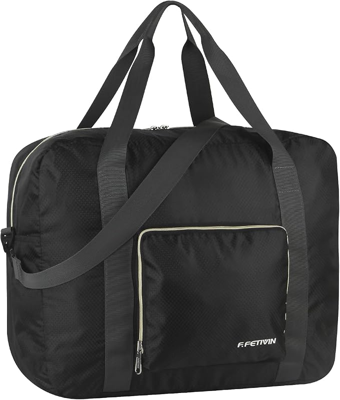 F.FETIVIN Personal item travel bag 18x14x8 for Spirit Airlines Lightweight carry on duffle bag for Gym,Sports,Vacation by FFETIVIN