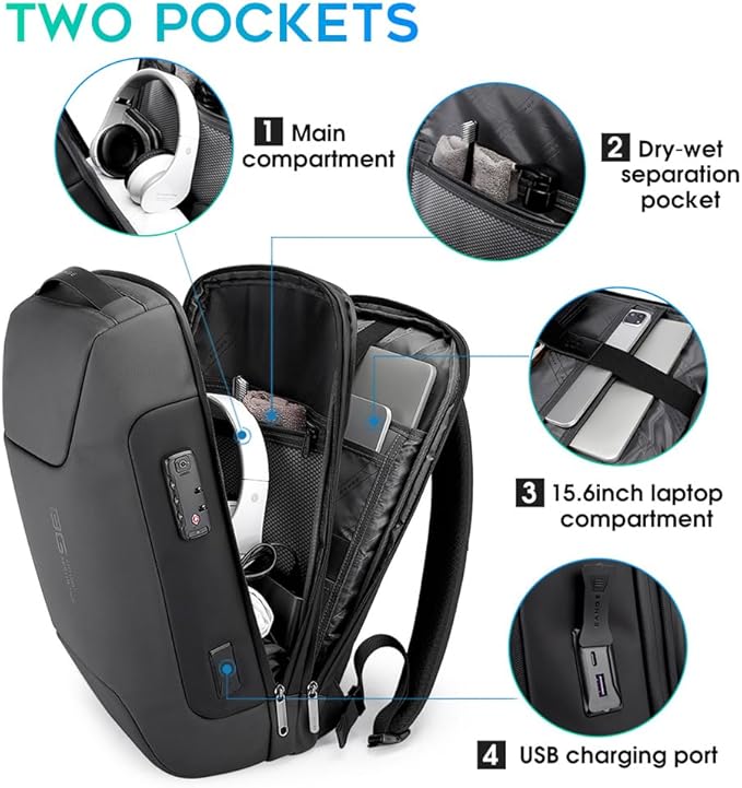 BANGE Tech Laptop Backpack for Men and Women - Image 2