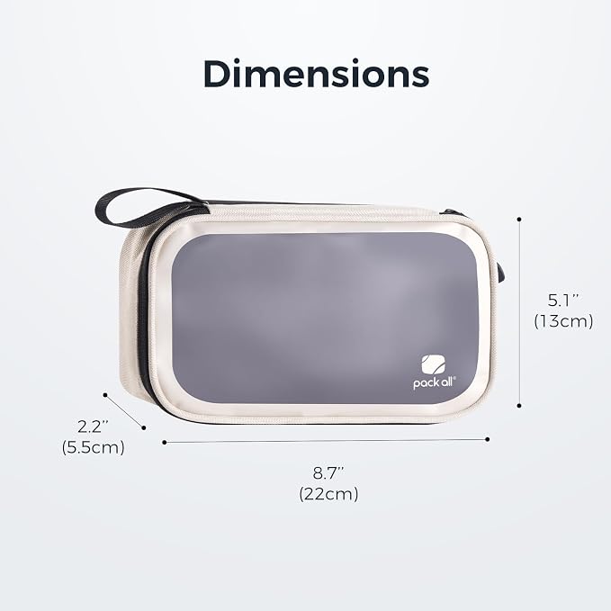 pack all Clear Electronic Organizer, Compact TPU Cable Organizer Bag | Portable & Lightweight, Water-resistant, Smooth Zipper, Travel Tech Pouch for Chargers, Phones, USB Cords, Beige - Image 6