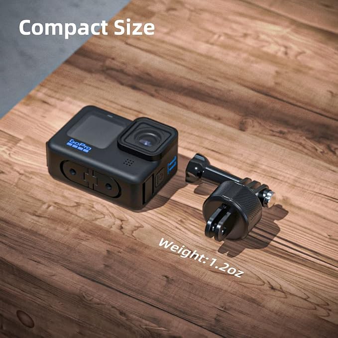 Magnetic Accessories for GoPro, Quick Release Base for Bike, Selfie Stick, Monopod, Tripod Mount, Compatible with GoPro Hero 13/12/11/10 Black, Akaso, Insta, DJI and More (Magnetic Accessories) - Image 6
