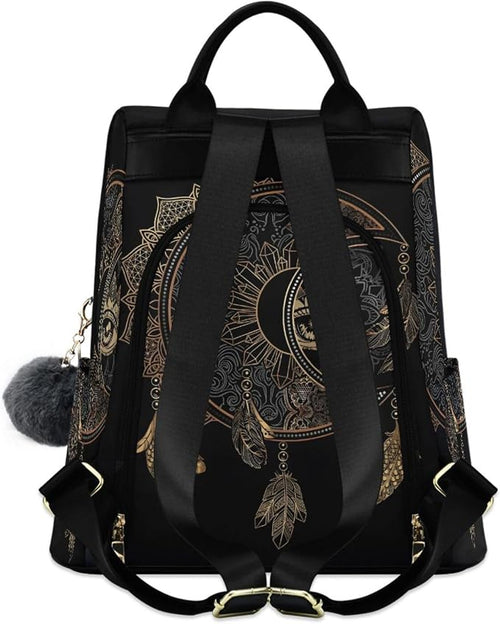 ALAZA Boho Crescent Moon Dreamcatcher Backpack Purse for Women Anti Theft Fashion Back Pack Shoulder Bag - Image 2