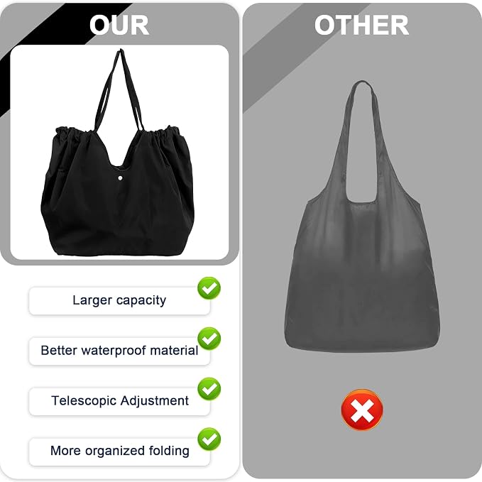 Reusable Grocery Bags,Reusable Shopping Bags,Folding Bags Totes,Stretchable and shrinkable shopping bag for Groceries - Image 6