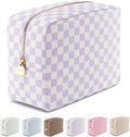 Makeup Bag for Women, Travel Cosmetic Organizer, Waterproof Toiletry Pouch | Large Nylon Cosmetic Bag with Zipper, Water-Resistant Beauty Pouch for Purse, Travel Essentials, Make up Case by Embla