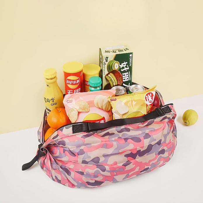 2PCS Travel Shoulder Bag Reusable Grocery Bags Foldable Shopping Bags Waterproof Pouch Bags Sports handbag - Image 3