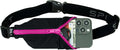 SPIbelt Running Belt Original for Women Men, Phone Holder for Running, Running Fanny Pack, Holder for Phone, Running Waist Pack, Adjustable Waist, [Fits All Phones]. Black with Hot Pink Zipper by SPIbelt