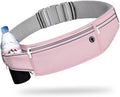 Slim Running Belt for Women Men,Runners Fanny Pack Phone Holder,Money Belt,Running Gear Accessories,with 3 Pockets (Jet Pink) by Unknown