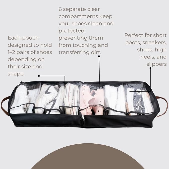 Shoe Bag for Travel, Portable Storage Organizer for Women and Men - Image 2