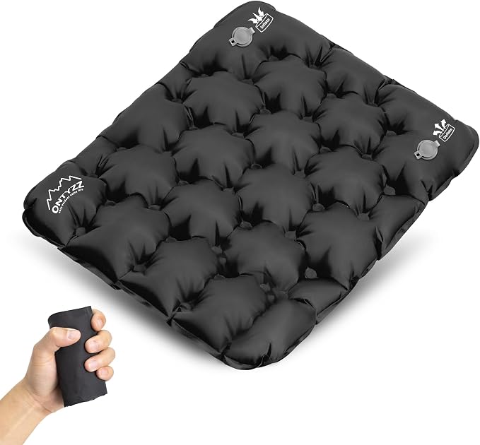Inflatable Seat Cushion Lightweight Airplane Seat Cushion | Stadium Seat Travel Cushion for Climbing Hiking Office Airplane by OTNYZZ