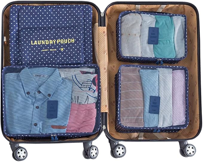 Mossio 7 Set Packing Cubes with Shoe Bag - Travel Carry On Luggage Organizer - Image 3