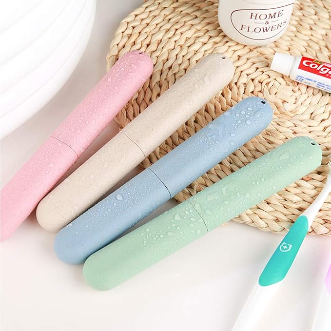 4 Pack Travel Toothbrush Case, Portable Breathable Toothbrush Holder Cases | Toothbrush cases for traveling toothbrush cover organizer container for Home, Travel, Business, Camping, School - Image 3
