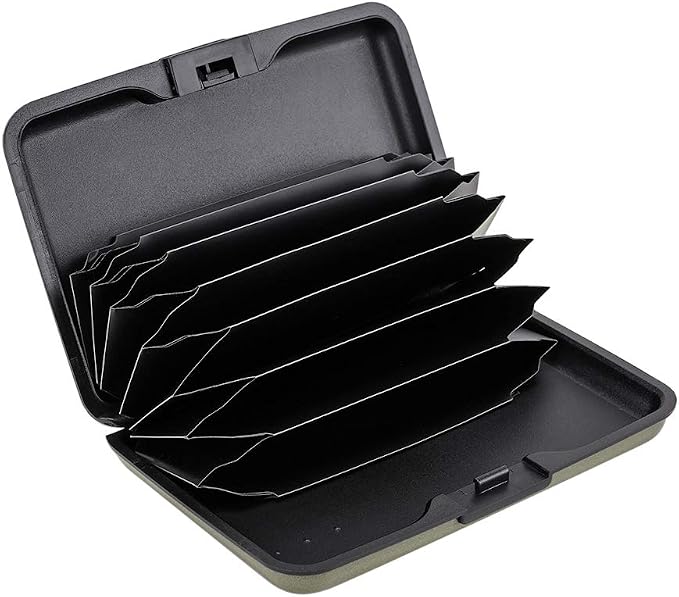 RFID Blocking Credit Card Protector Case Holder Wallet for Men Women | RFID Blocking Credit Card Protector Aluminum ID Case Hard Shell Business Card Holders Metal Wallet for Men or Women - Image 2