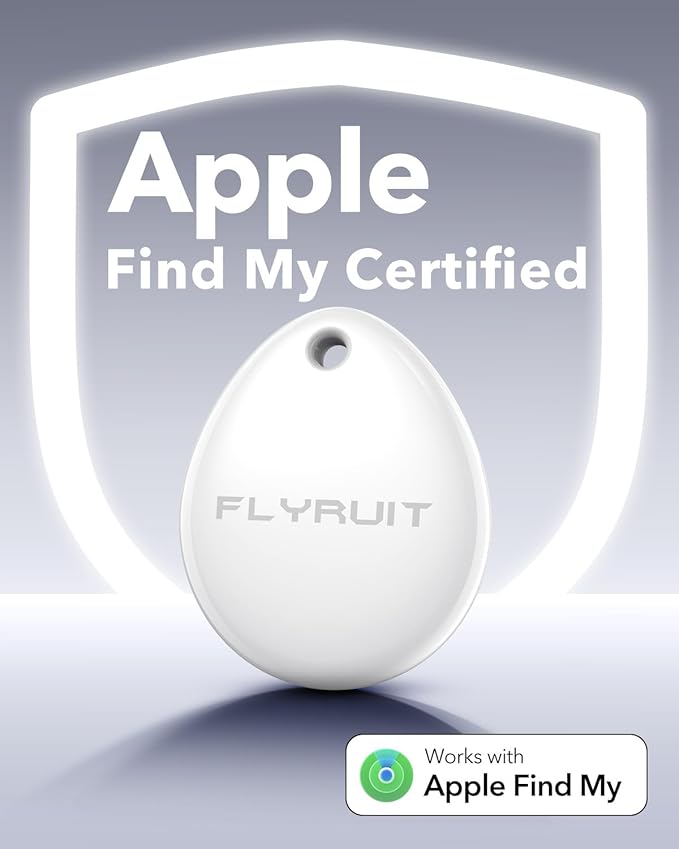 Air Tracker Tags-4 Pack for Apple Find My (iOS Only), Official MFi Certified, Smart Bluetooth Key Finder, Tracking Device for iPhone, Mini Finder Locator for Luggage, Backpack, Wallet, Bags, eBike | Smart Bluetooth Luggage Tags, Tracking Device for Iph... - Image 2