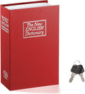 Book Safe with Key Lock – Jssmst Home Dictionary Diversion Safe Lock Box Safe Metal Box, Red Large, SM-BS004BL by Jssmst