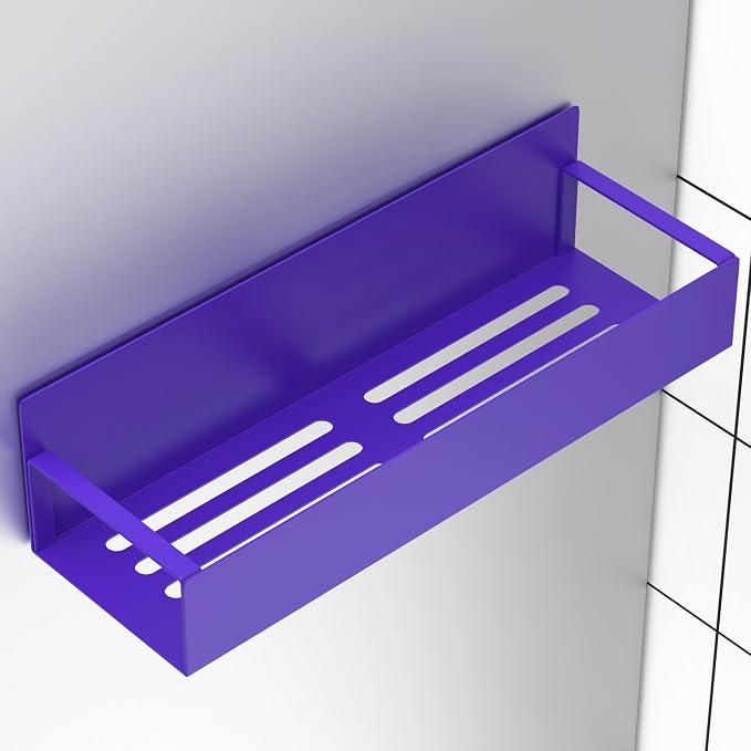 HuggieGems 4 Pack Magnetic Spice Storage Rack Organizer for Refrigerator and Oven, Purple Fridge Organizers and Storage | Magnetic Shelves Heavy Duty for Fridge in Kitchen, Seasoning Storage Organizer, For Oven Washer and Dryer, For Heavier Items - Image 5