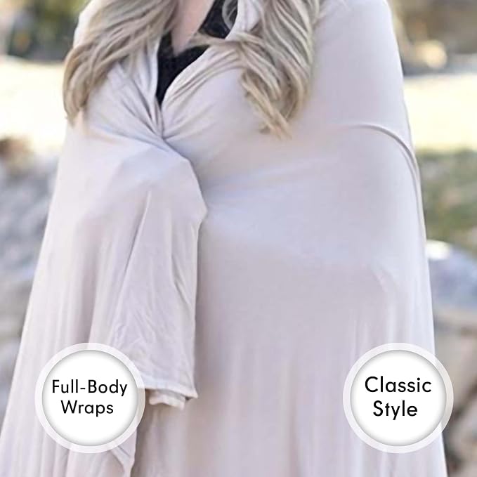 Luxury Cooling Travel Blanket - Stretchy, Lightweight Soft & Breathable Shawl Wraps for Women - Image 7